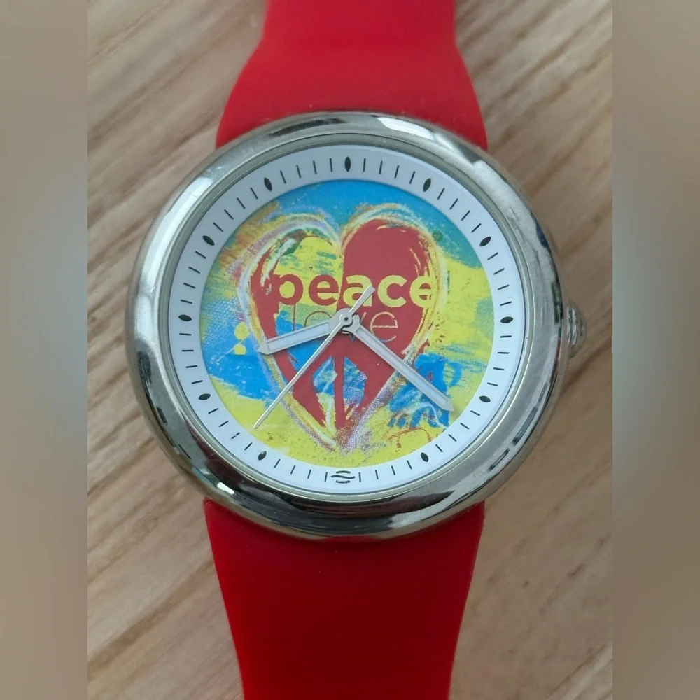 Fruitz by Philip Stein Rare Edition Watch Peace Love Natural Frequency Tech